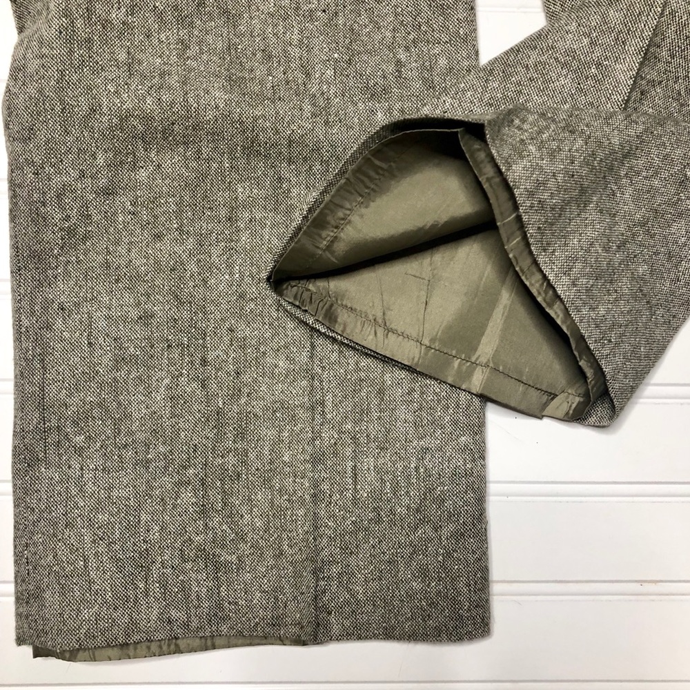 Isaac Mizrahi Olive Green Tweed Trousers Size 6 - Picture 7 of 8